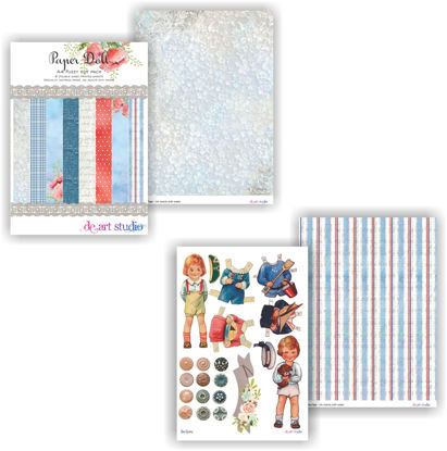 Picture of Paper Dolls A4 Fuzzy Cut Paper Pack