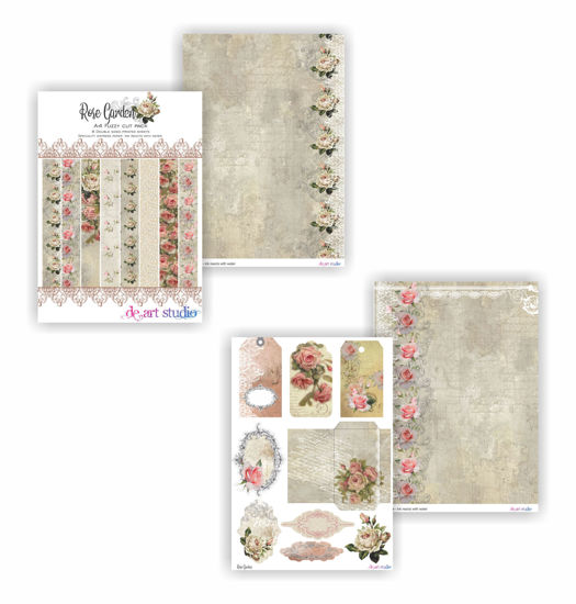 Picture of Rose Garden A4 Fuzzy Cut Paper Pack