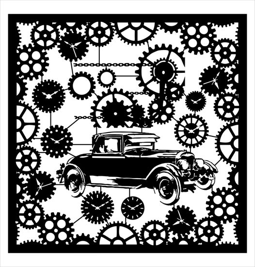 Picture of Gears Chipboard 10"X10"