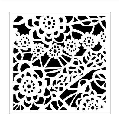 Picture of Floral Lace 12X12 - Stencil