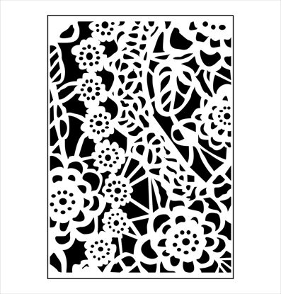 Picture of Floral Lace A4 - Stencil