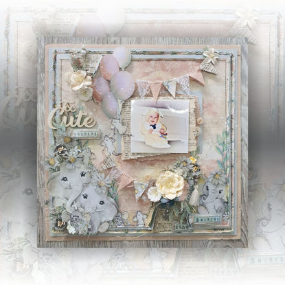 Picture of Too Cute Single Page Scrapbook kit - Teresa Ueckermann