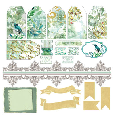 Picture of Birds & Swirls Cutout Sheet