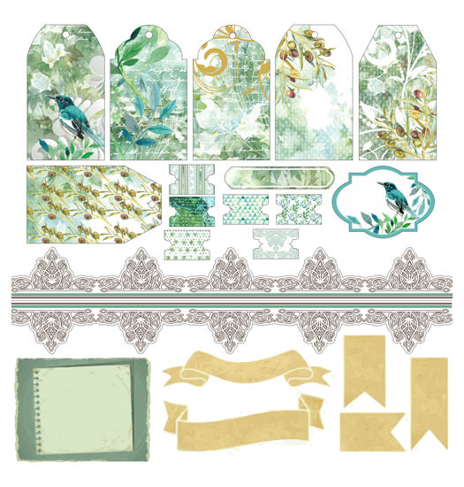 Picture of Birds & Swirls Cutout Sheet