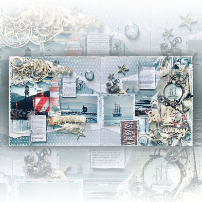 Picture of Sail Away Double Page Scrapbooking Kit - Teresa Ueckermann