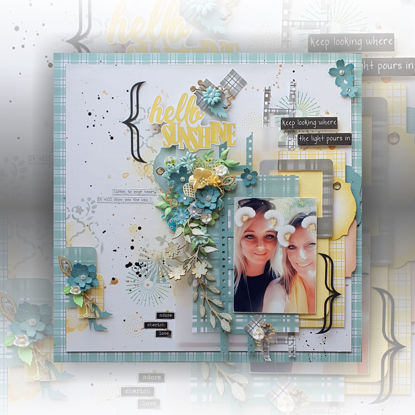 Picture of Hello Sunshine Single Page Scrapbook kit - Teresa