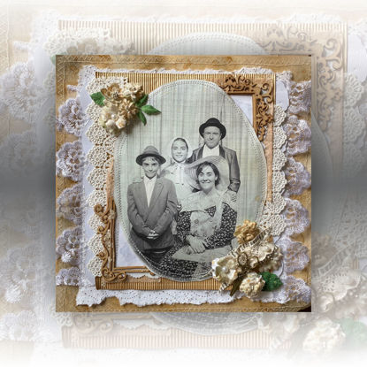 Picture of Family Roots Vintage Single Page Scrapbooking Kit - Maria de Oliveira