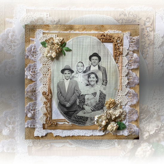Picture of Family Roots Vintage Single Page Scrapbooking Kit - Maria de Oliveira