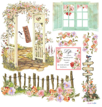 Picture of Secret Garden Cutout Sheet