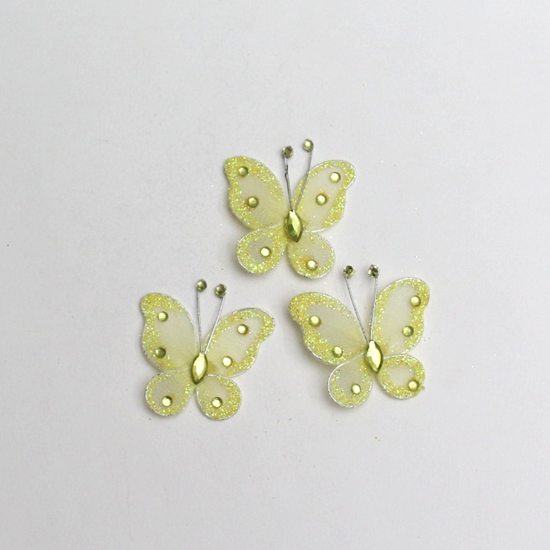 Picture of Wire Net Butterfly - Yellow Large - 202419-10