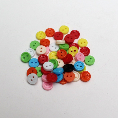 Picture of BK00446 - Assorted Coloured Buttons - 7mm