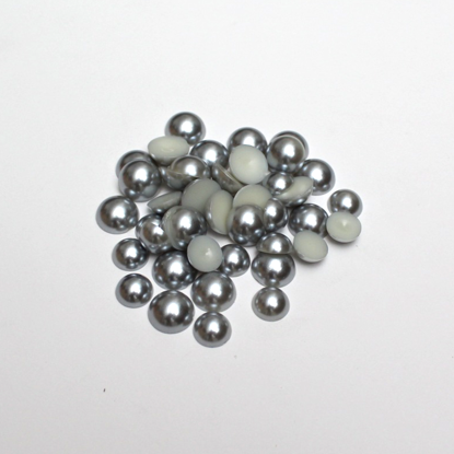 Picture of 203030-008 - Pearly Flat Beads - Grey 12mm