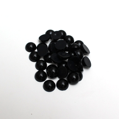 Picture of 203030-011 - Pearly Flat Beads - Black 12mm