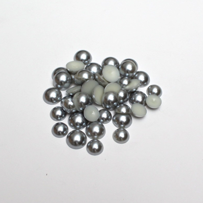 Picture of 202891-008 - Pearly Flat Beads - Grey 10mm