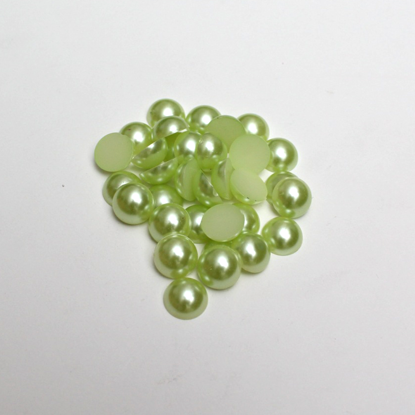 Picture of 202891-023 - Pearly Flat Beads - Lime 10mm