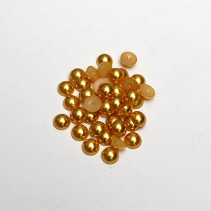 Picture of 203031-002 - Pearly Flat Beads - Gold 8mm