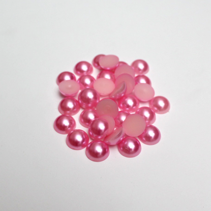 Picture of 203031-005 - Pearly Flat Beads - Pink 8mm