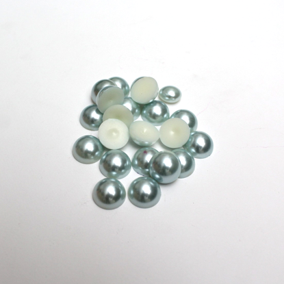 Picture of 202035-022 - Pearly Flat Beads - Light Blue 14mm