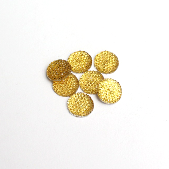 Picture of 204317-002 - Rhinestone Round - Gold