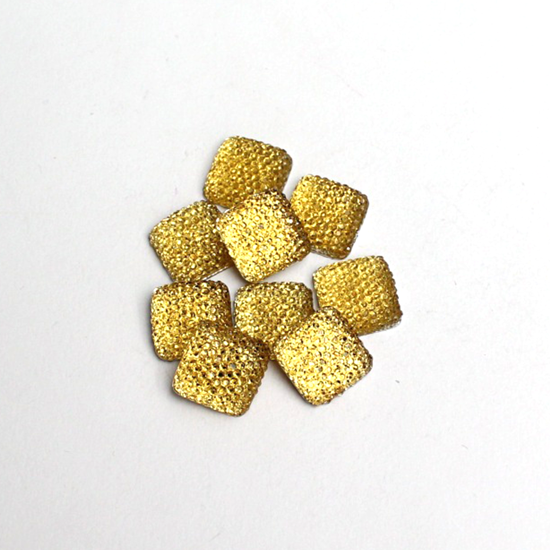 Picture of 204315-002 - Rhinestone Square - Gold