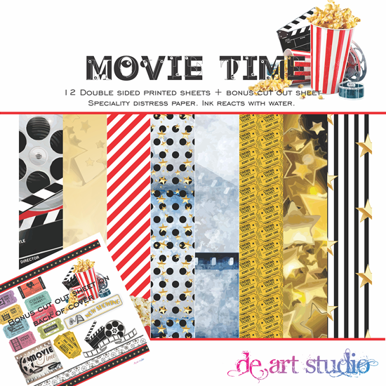 Picture of Movietime 12"x12" Paper Pack