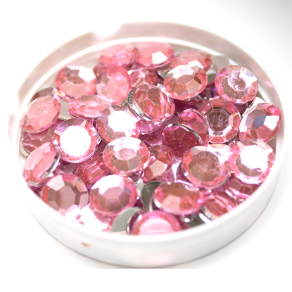 Picture of 202733-03 - Rhinestone Round 12mm Light Pink