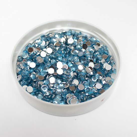 Picture of 202737-12 - Rhinestone Round 4mm Light Blue