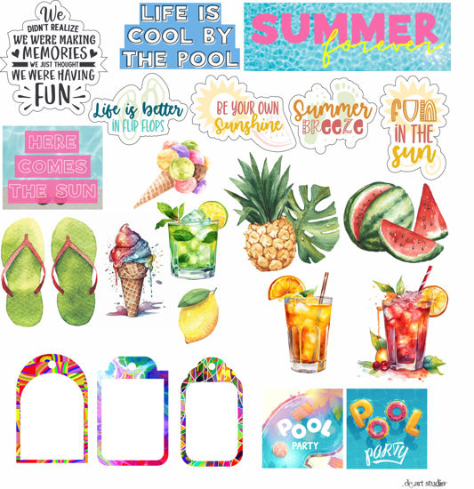 Picture of Pool Party Cutout Sheet