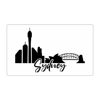 Picture of Travel City - Sydney - Stencil A5