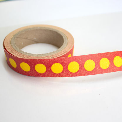 Picture of Washi Tape - Red with Yellow Dots