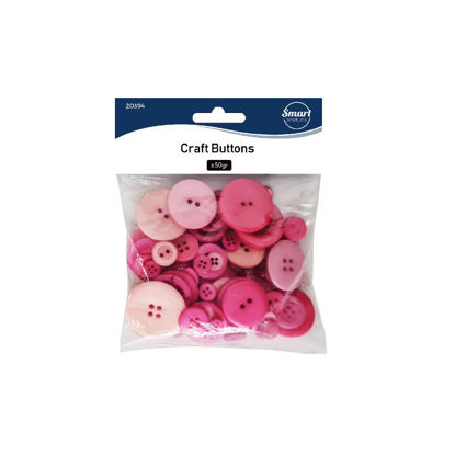 Picture of Craft Buttons - Pink