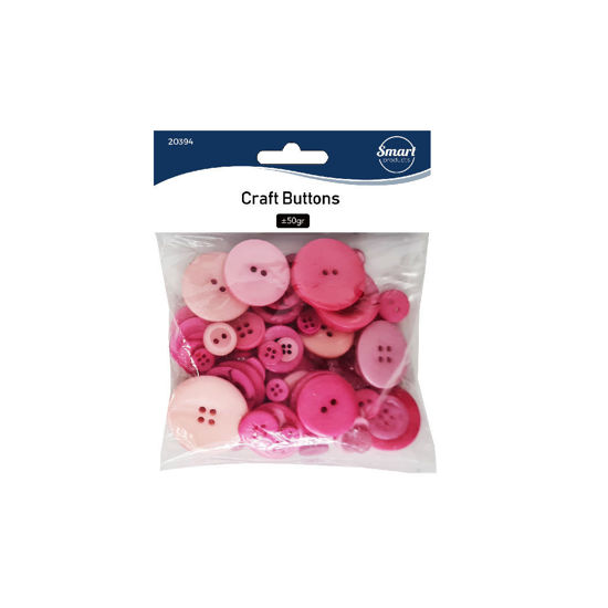 Picture of Craft Buttons - Pink