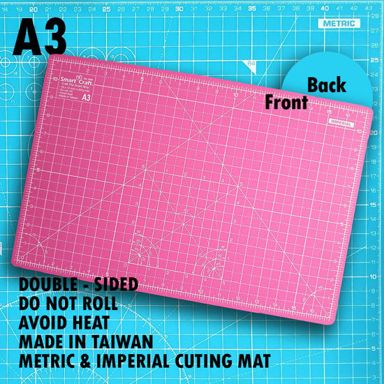 Picture of Cutting Mat A3 - Blue & Pink