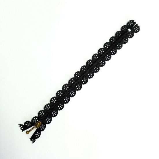 Picture of Black - Lace Cutout Zipper