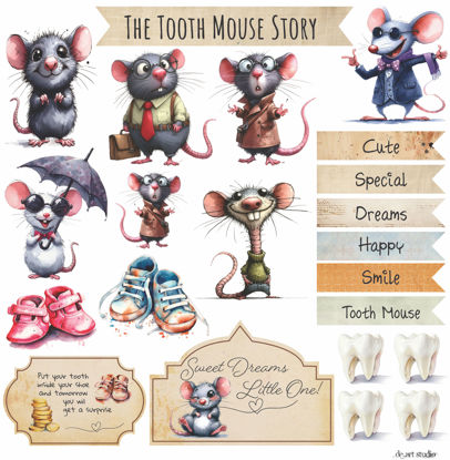 Picture of Tooth Mouse Cutout Sheet