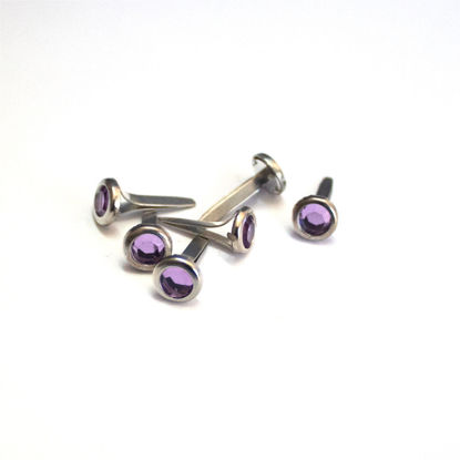 Picture of 6mm Purple - Crystal Brads