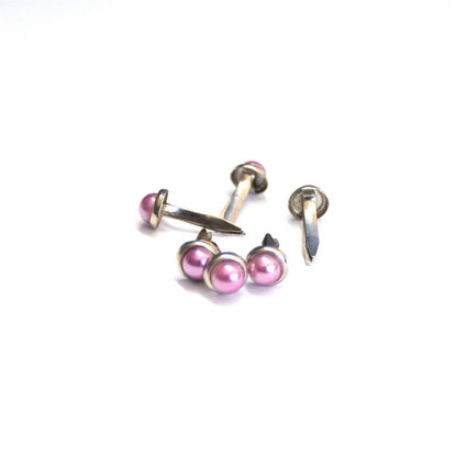 Picture of 6mm Pink - Pearl Brads