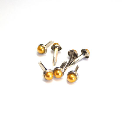 Picture of 6mm Yellow - Pearl Brads