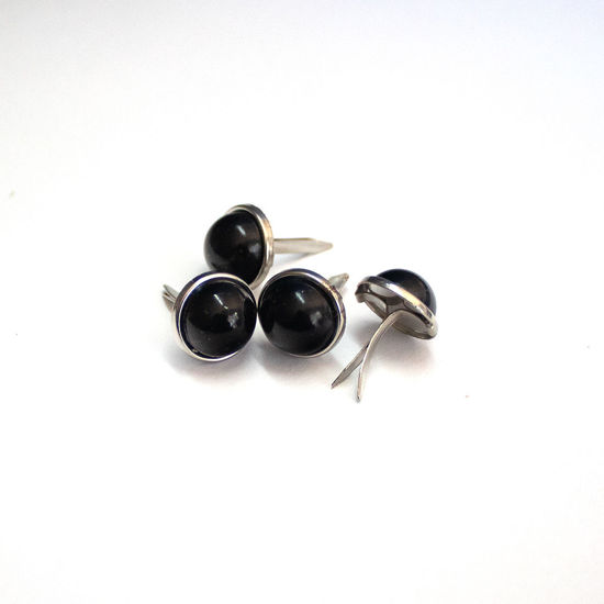 Picture of 12mm Black - Pearl Brads