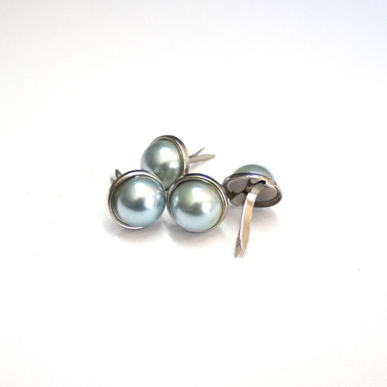 Picture of 12mm Light Blue - Pearl Brads