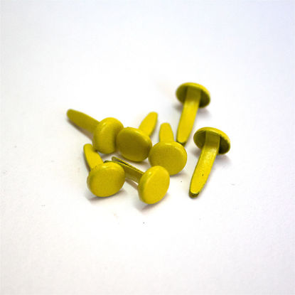 Picture of 8mm Yellow - Plain Brads