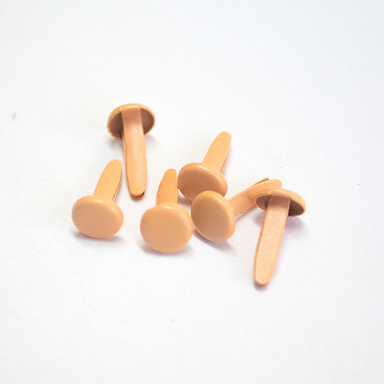 Picture of 8mm Peach - Plain Brads