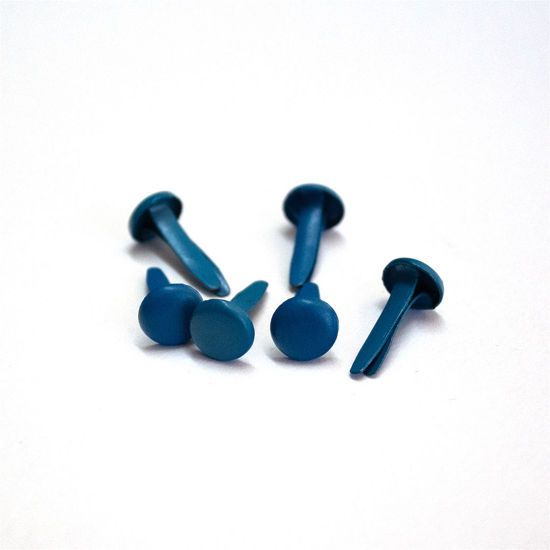 Picture of 8mm Dark Aqua - Plain Brads