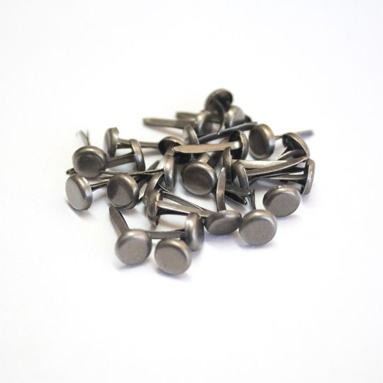 Picture of 6mm Pewter - Plain Brads