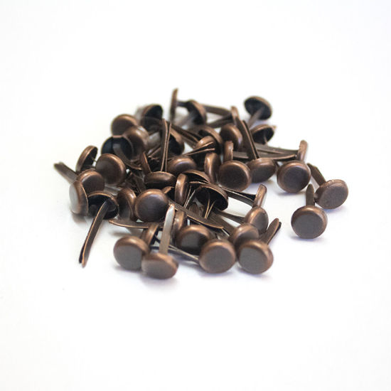 Picture of 6mm Antique Copper- Plain Brads