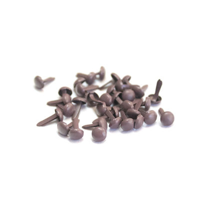 Picture of 4mm Coffee - Plain Brads