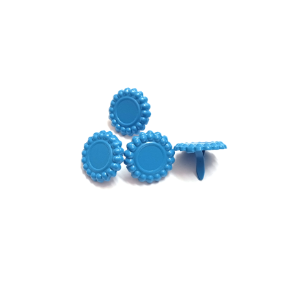 Picture of 12mm Blue - Flower Brads