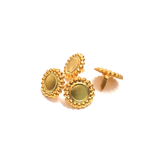 Picture of 12mm Gold - Flower Brads