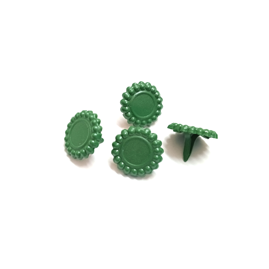 Picture of 12mm Green - Flower Brads