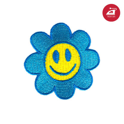 Picture of 30442 - Flower Blue Iron-on Patch